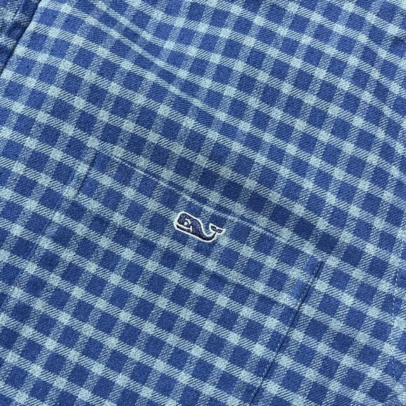Vineyard Vines by Shep & Ian Classic Fit Tucker Shirt Blue Plaid Men's Large - Picture 5 of 6